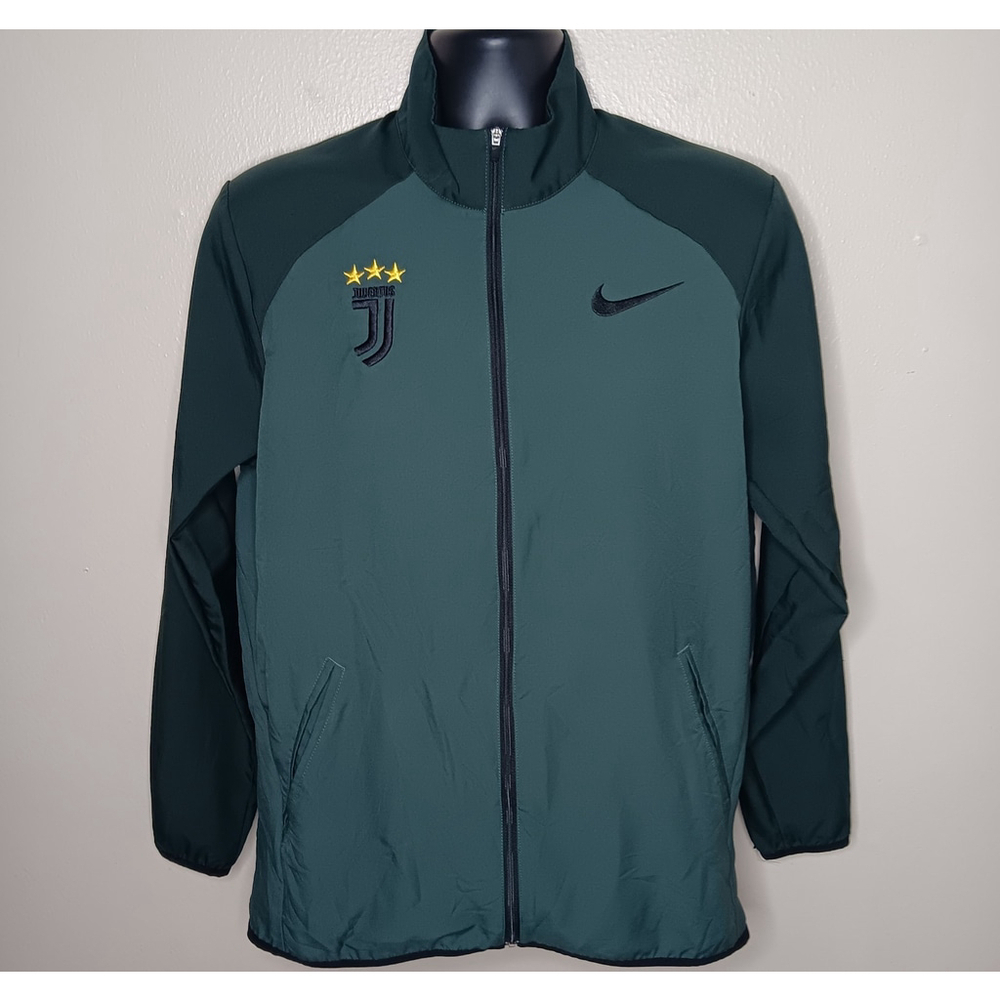 Juventus FC Men's Medium Track Jacket Soccer Football Nike Team Dry Green